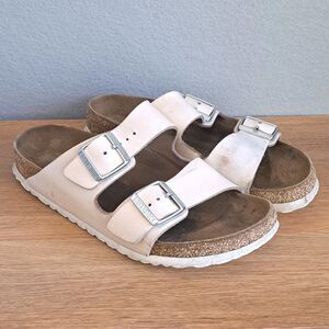 Birkenstock Arizona Vegan Women’s 40 US 9-9.5 Slide Sandals Nude Pink